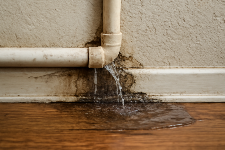Leaking Pipe Water Removal