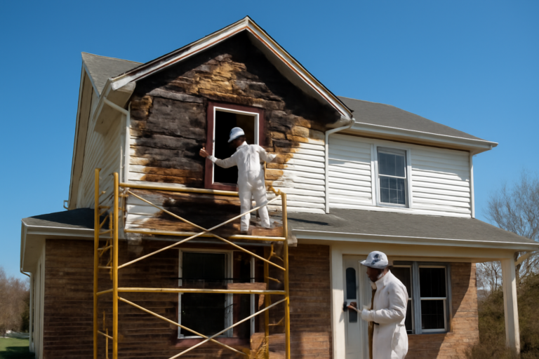Fire damage restoration service