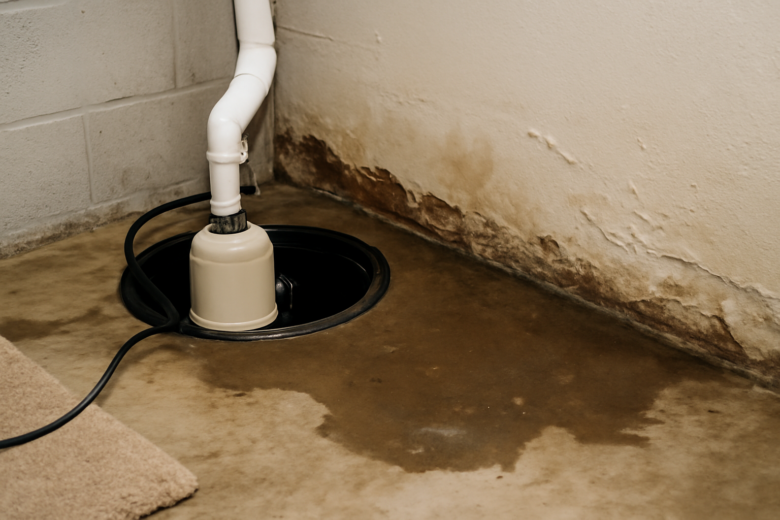 Sump Pump Overflow Water Removal in Aberdeen, WA